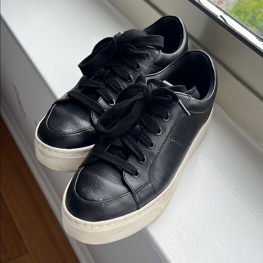 Cole Haan Black and White Sneakers Classic Design